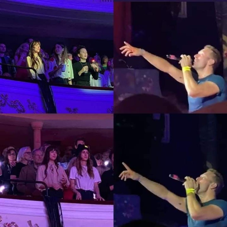 Chris Martin dan Dakota Johnson Chris Martin dan Dakota Johnson