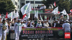 Demo FPI soal Al Zaytun di Kemenag Tutup Separuh Jalan, Lalin Macet