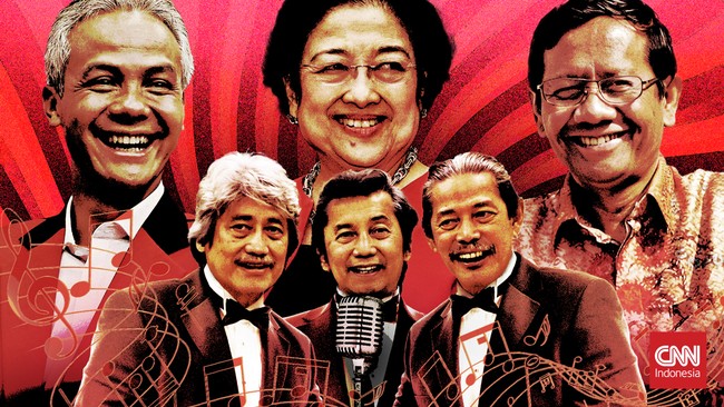 Grup musik legendaris Bimbo membuat lagu yang memuji Mahfud MD ditengah ingar bingar Pilpres 2024. Setelah itu, mereka bicara dengan Megawati selama 4 jam.