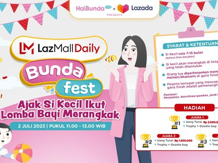 Yuk Ajak Si Kecil Lomba Bayi Merangkak, Hadiahnya Jutaan Rupiah Bun