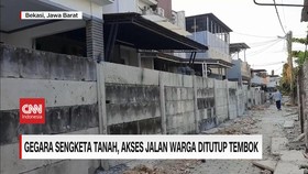 VIDEO: Gegara Sengketa Tanah, Akses Jalan Warga Ditutup Tembok