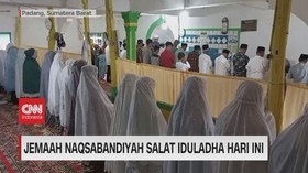 VIDEO: Jemaah Naqsabandiyah Salat Iduladha Hari Ini