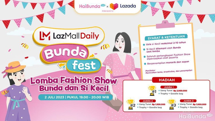 Lomba Fashion Show LazMall Daily Bunda Fest 2023