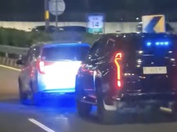 Viral Pajero Sport Berstrobo Ketemu Calya Lane Hogger, Simak Aturannya