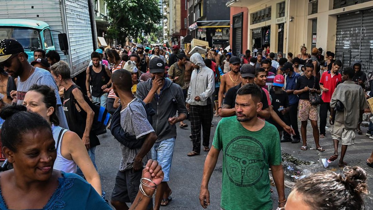 FOTO: Pecandu Narkoba Bebas Berkeliaran di Sao Paulo Brasil
