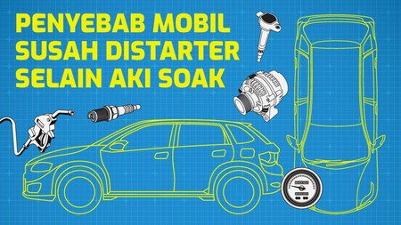 INFOGRAFIS: Penyebab Mobil Susah Distarter Selain Aki Soak