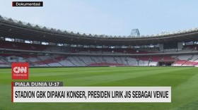 VIDEO: Stadion GBK Dipakai Konser, Presiden Lirik JIS Sebagai Venue