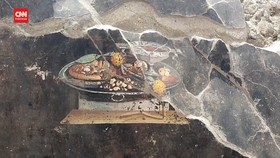VIDEO: Lukisan Nenek Moyang Pizza Ditemukan di Reruntuhan Pompeii