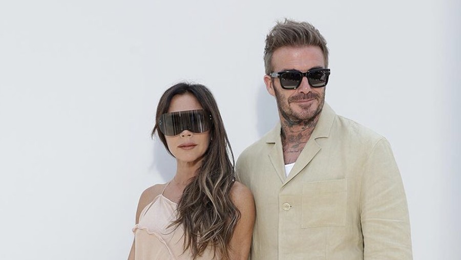 David Beckham dan Victoria Beckham di Fashion Show Jacquemus