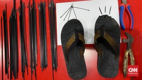 Modus Gembos Ban Mobil Pakai Sandal Terbongkar, Cek Penampakan Alatnya