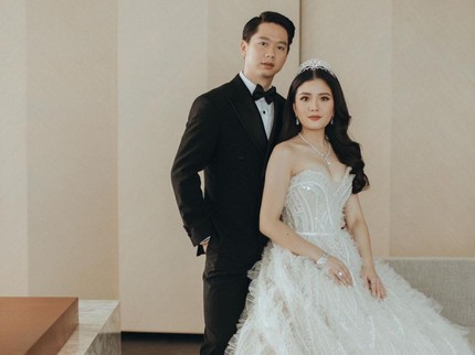 7 Potret Resepsi Nikah Valencia Tanoesoedibjo & Kevin Sanjaya di Jakarta, Bak Raja dan Ratu