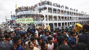 FOTO: Ramai-ramai Warga Bangladesh Mudik Rayakan Idul Adha