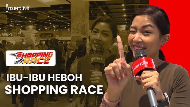 Serunya Shahnaz Soehartono Ajak Ibu-ibu Shopping Race di Transmart