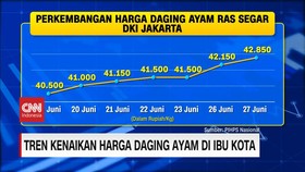 VIDEO: Tren Kenaikan Harga Daging Ayam di Ibu Kota