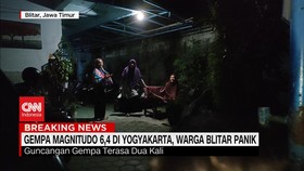 VIDEO: Gempa Yogyakarta Magnitudo 6,4, Warga Blitar Panik