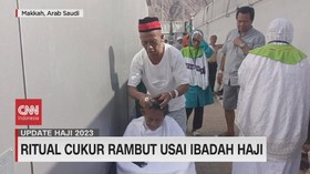 VIDEO: Ritual Cukur Rambut Usai Ibadah Haji