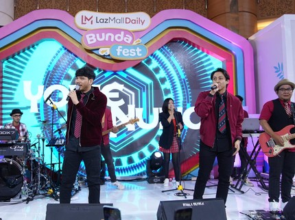 LazMall Daily Bundafest 2023 Hari Kedua, Yovie & Nuno Sukses Bikin Histeris Penonton