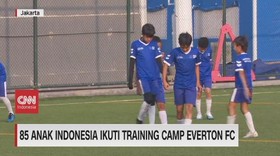 VIDEO: 85 Anak Indonesia Ikuti Training Camp Everton FC
