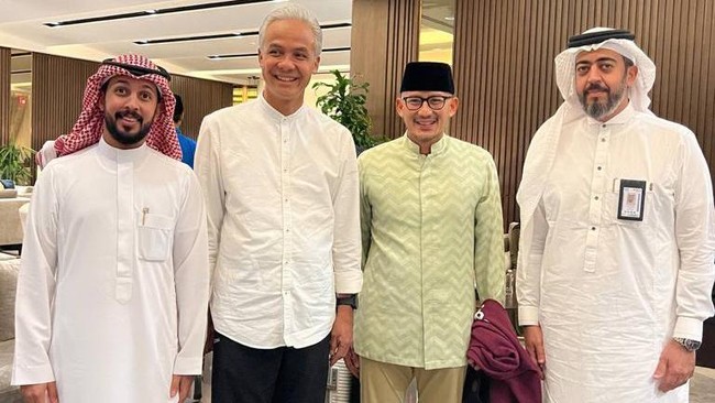 Sandi memperkenalkan Ganjar sebagai 'The Next President' di Pilpres 2024 kepada sejumlah pejabat di Arab Saudi.