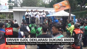 VIDEO: Driver Ojol Deklarasi Dukung Anies Baswedan