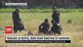 VIDEO: Temuan 10 Botol Bom Ikan Rakitan di Warung