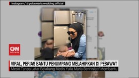 VIDEO: Viral, MUA Bantu Penumpang Melahirkan di Pesawat