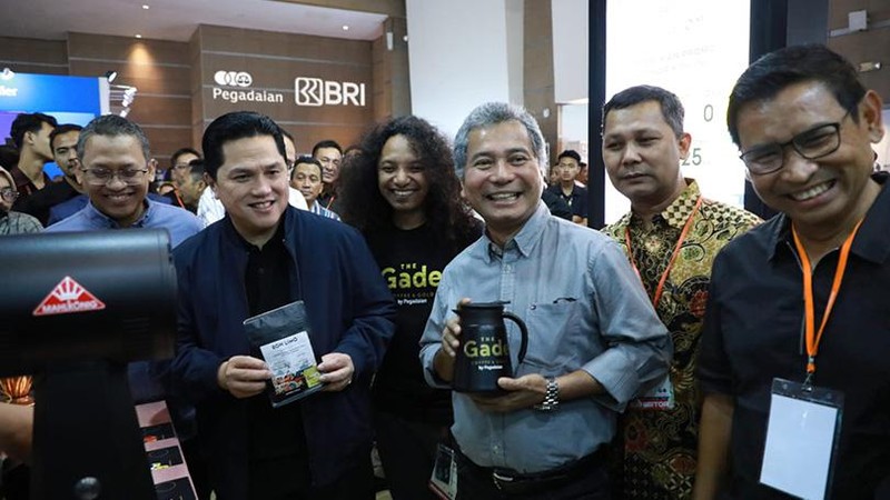 Bank Rakyat Indonesia menyatakan mendukung penuh perwujudan ekosistem kopi di dalam negeri, yang memiliki begitu banyak potensi, termasuk di sektor hilir.