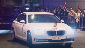 Jokowi Dijemput BMW Putih Saat Tiba di Australia