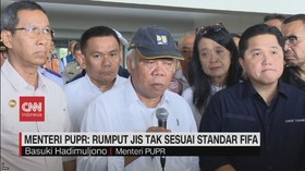 VIDEO: Menteri PUPR: Rumput JIS Tak Sesuai Standar FIFA