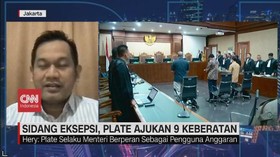 VIUDEO: Sidang Eksepsi, Plate Ajukan 9 Keberatan
