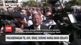 VIDEO: Pascaserangan Tel Aviv, Israel Dorong Warga Bawa Senjata