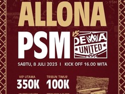 Penjualan Tiket PSM Makassar Vs Dewa United Dibuka, Ini Cara Belinya