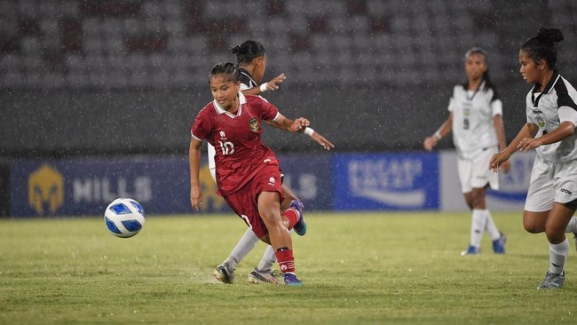Berikut link live streaming Indonesia vs Kamboja di Piala AFF Wanita U-19 2023 yang berlangsung di Stadion Gelora Sriwijaya Jakabaring, Palembang, Minggu (9/7).