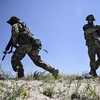 Volunteers of Espanola special force unit, a detachment of Russian football hooligans, have a training session at a training field in undisclosed location outside Mariupol on June 22, 2023. At the main football stadium in Moscow-controlled Mariupol,