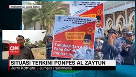 VIDEO: Jelang Demo, Jalan Menuju Al Zaytun Dipasangi Barikade
