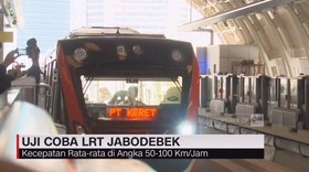 VIDEO: Uji Coba LRT Jabodebek