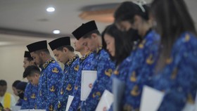 FOTO: Momen 27 Atlet dan Legenda Dilantik Jadi PNS