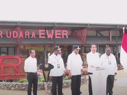 Resmikan Bandara Ewer Asmat, Ini Harapan Jokowi