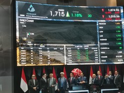 Resmi Mejeng di BEI, Saham Amman Langsung Menguat 1,18%.