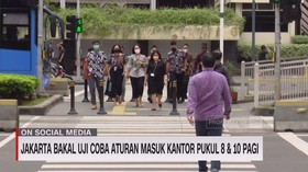 VIDEO: Jakarta Bakal Uji Coba Aturan Masuk Kantor Pukul 8 & 10 Pagi