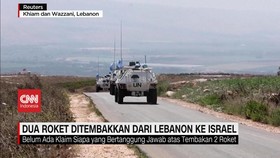 VIDEO: Dua Roket Ditembakkan dari Lebanon ke Israel