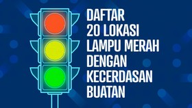 INFOGRAFIS: Daftar 20 Lokasi Lampu Merah dengan Kecerdasan Buatan