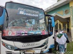 4 Bus Penjemputan Jemaah Haji Asahan Kecelakaan Beruntun, 1 Terluka