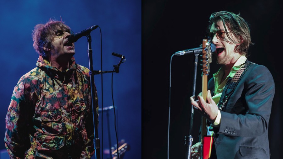 Liam Gallagher dan Alex Turner Liam Gallagher dan Alex Turner