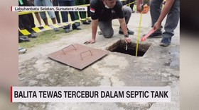 VIDEO: Balita Tewas Tercebur Dalam Septic Tank