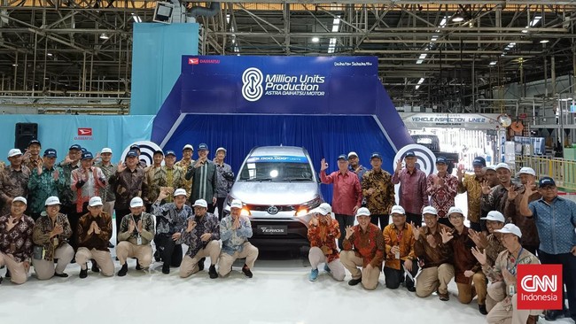 Capaian ini diperoleh perusahaan dalam kurun waktu 45 tahun, sejak Daihatsu mendirikan pabrik di Tanah Air pada 1978.