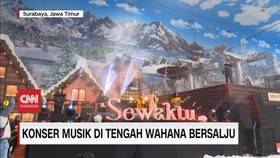 VIDEO: Konser Musik di Tengah Wahana Bersalju