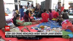 VIDEO: Lebih 1000 Orang Mengungsi Akibat Banjir Lahar Semeru
