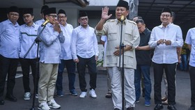 FOTO: Pertemuan 3 Jam Prabowo-Cak Imin Bahas Pilpres di Widyachandra