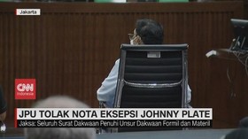 VIDEO: JPU Tolak Nota Eksepsi Johnny G Plate